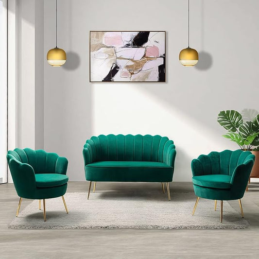 Furwood Loveseat Sofa Set for Living Room | 2 Year Warranty | Best For Modern House