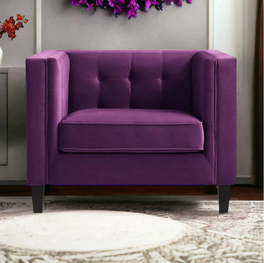 Furwood Single Seater Sofa | Modern Upholstered Sofa | 2 Years Warranty